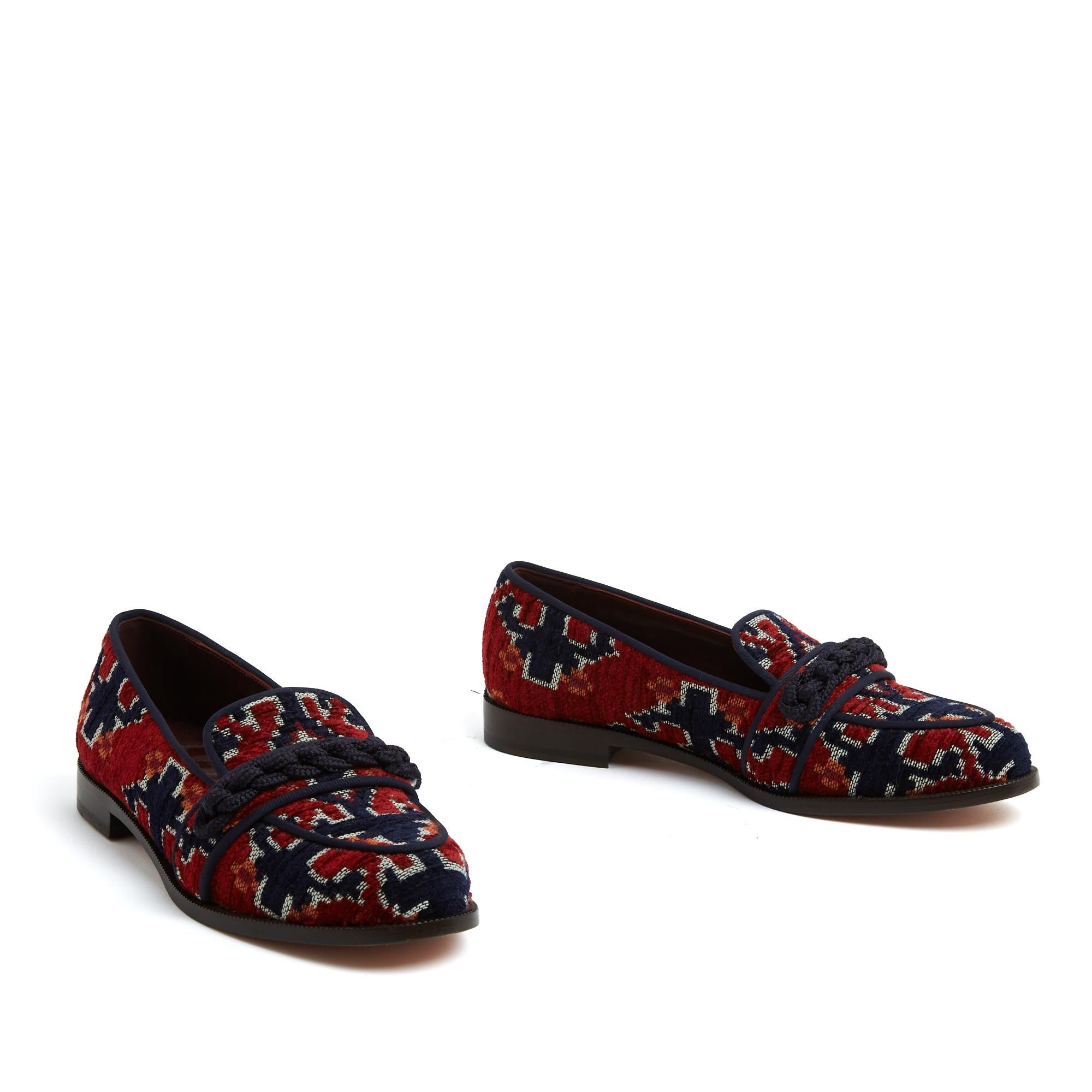 Noir Mocassins Aquazzura EU38 bordeaux marine Martin Loafers UK5 US7,5 en vente