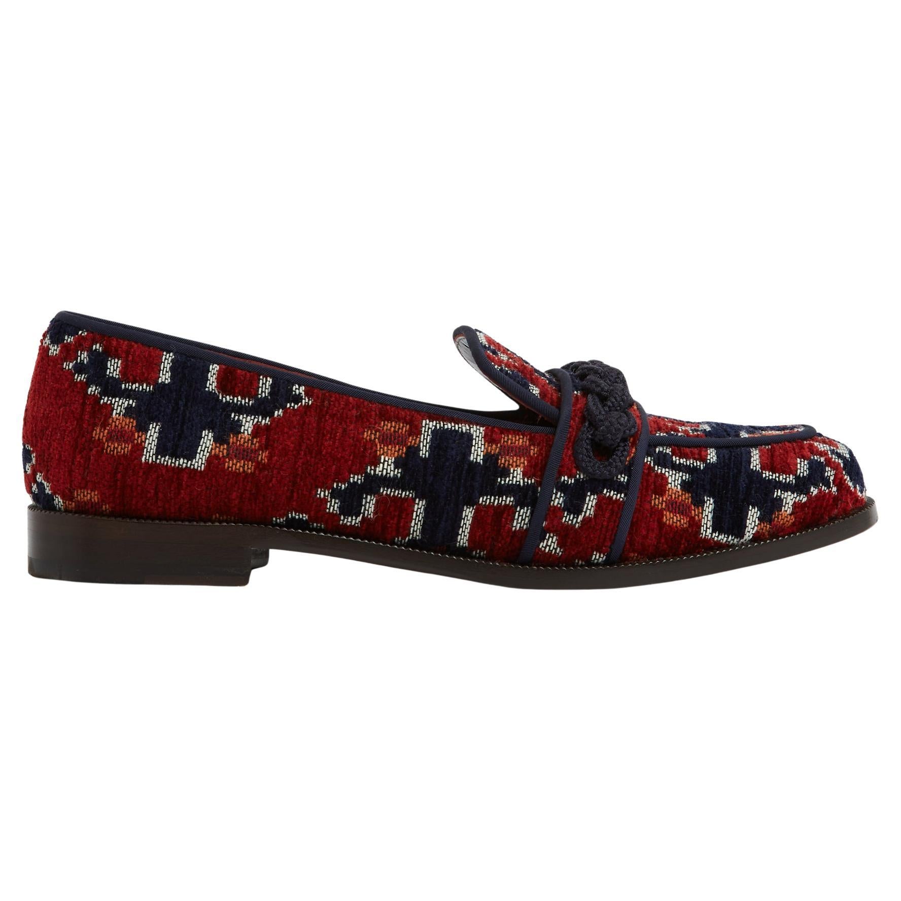 Mocassins Aquazzura EU38 bordeaux marine Martin Loafers UK5 US7,5 en vente