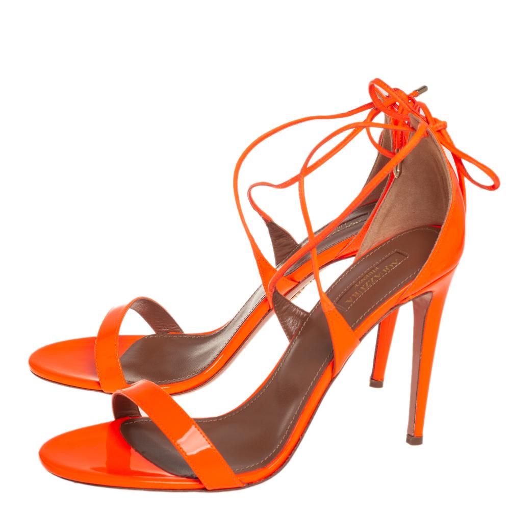 orange wrap sandals