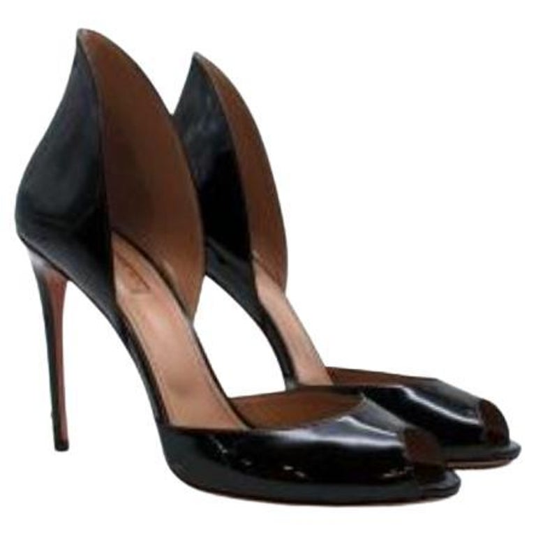 Aquazzura open toe d'orsay pumps For Sale at 1stDibs