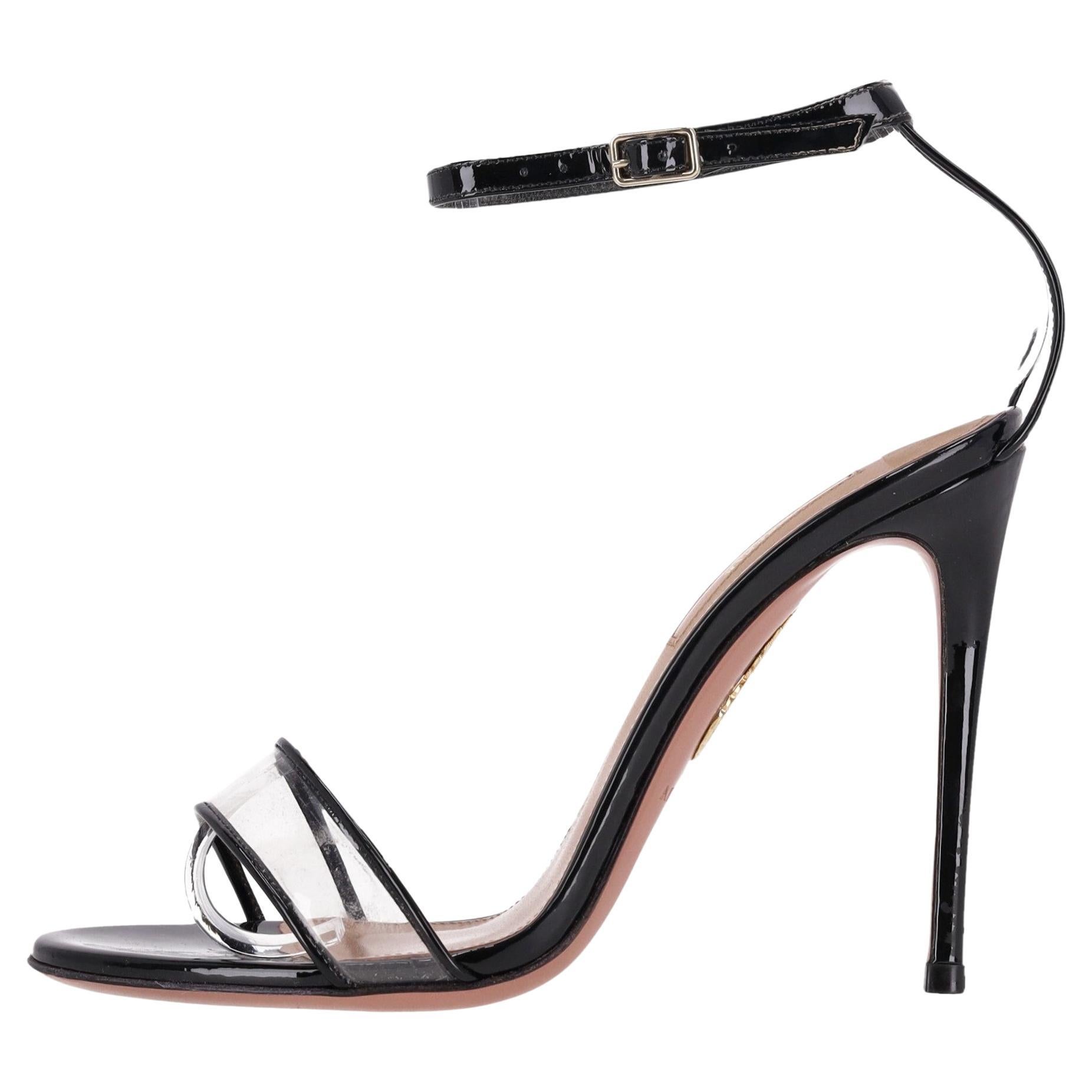 Aquazzura Patent Leather & PVC Sandals For Sale