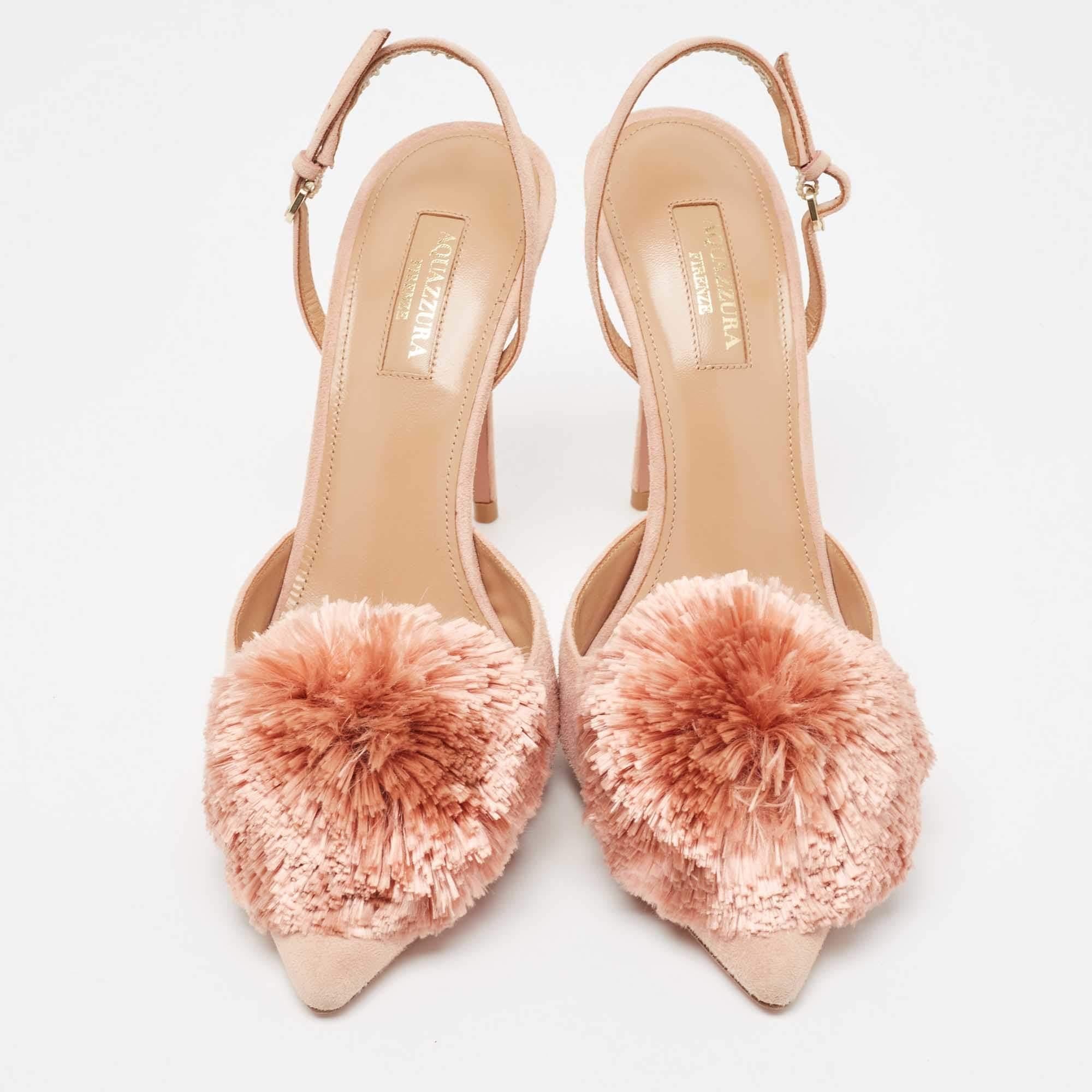 Make a chic style statement with these designer pumps. They showcase sturdy heels and durable soles, perfect for your fashionable outings!

