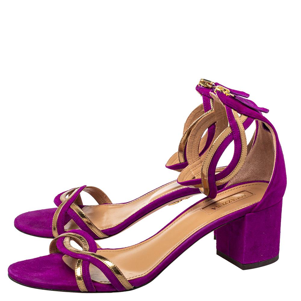 aquazzura purple heels