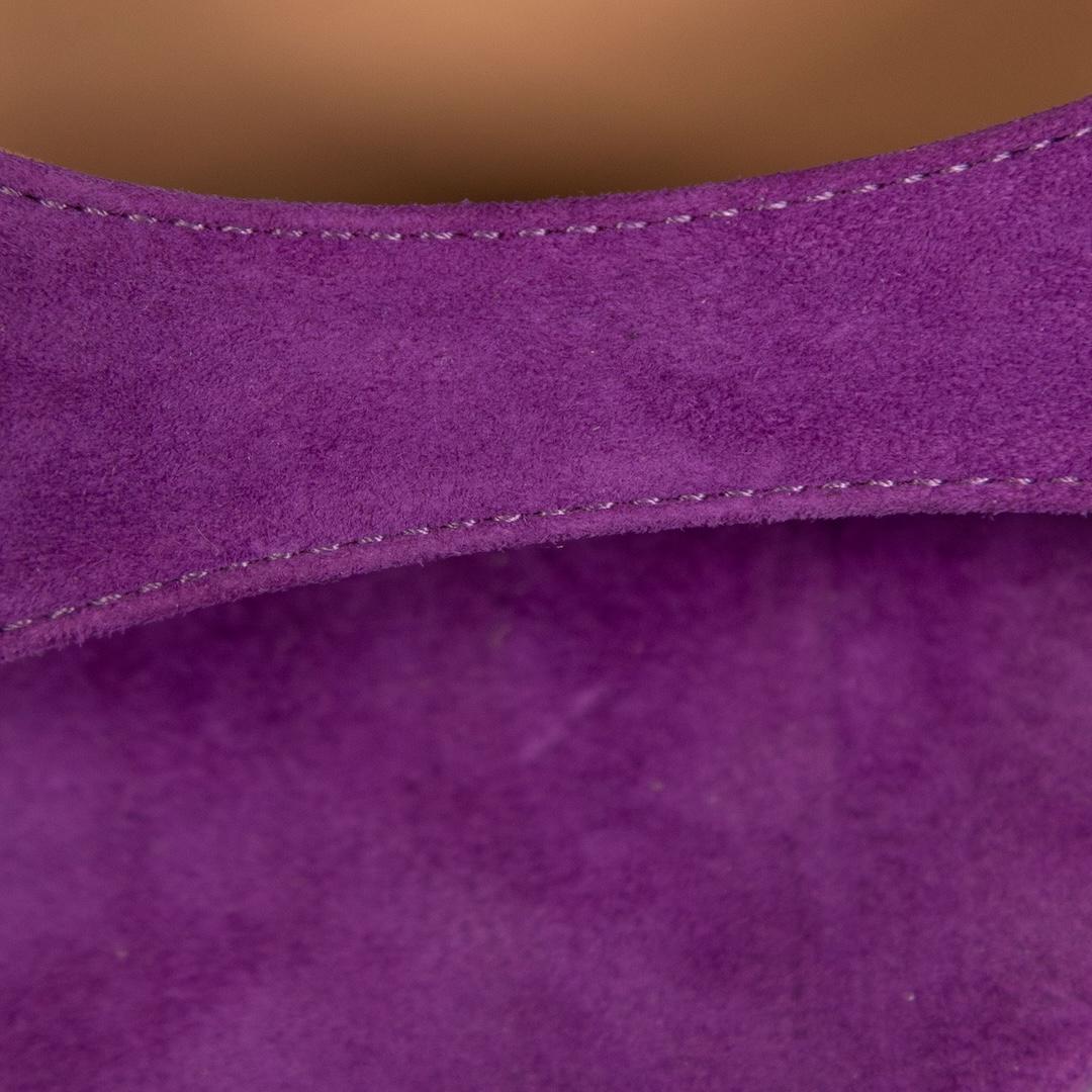 Aquazzura Purple Suede Strappy High Block Sandals Size IT 40.5 1