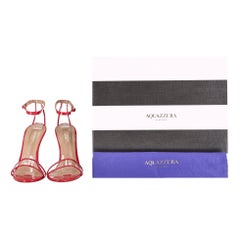 Aquazzura PVC Strap Patent Leather Sandals