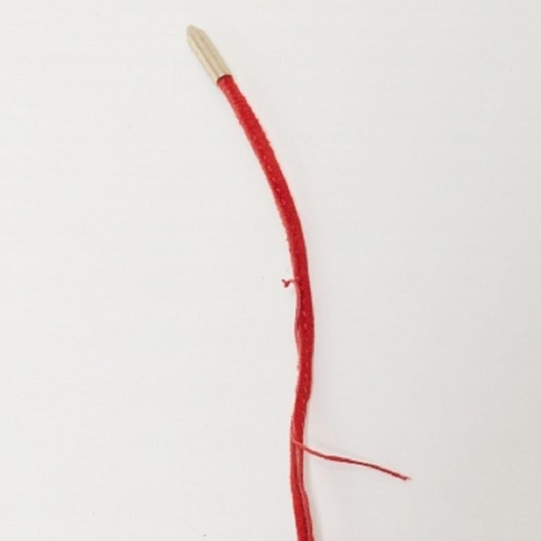 Aquazzura Sandalias con cordones Tango Curvy de ante rojo talla 37 en venta 5