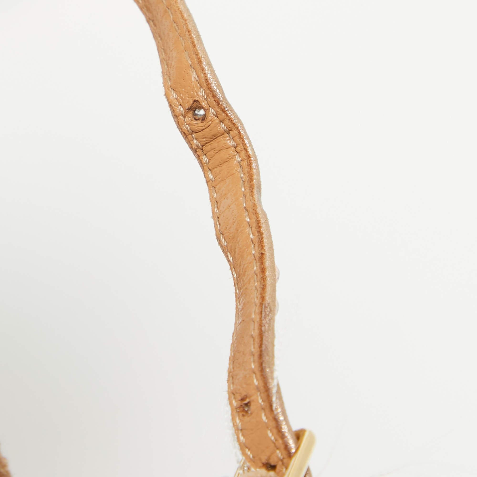 Aquazzura Sinner-Sandalen aus Leder in Roségold mit Kristallverzierung Größe 39 Damen im Angebot