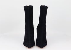 Aquazzura Saint Honore Suede Sock Boots EU 38.5 UK 5.5 US 8.5