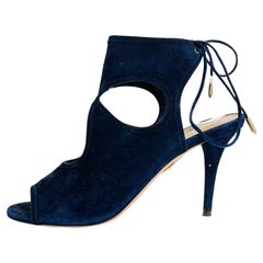 Talons en daim Aquazzura