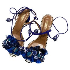 Aquazzura - Sandales à talon bloc Tropicana