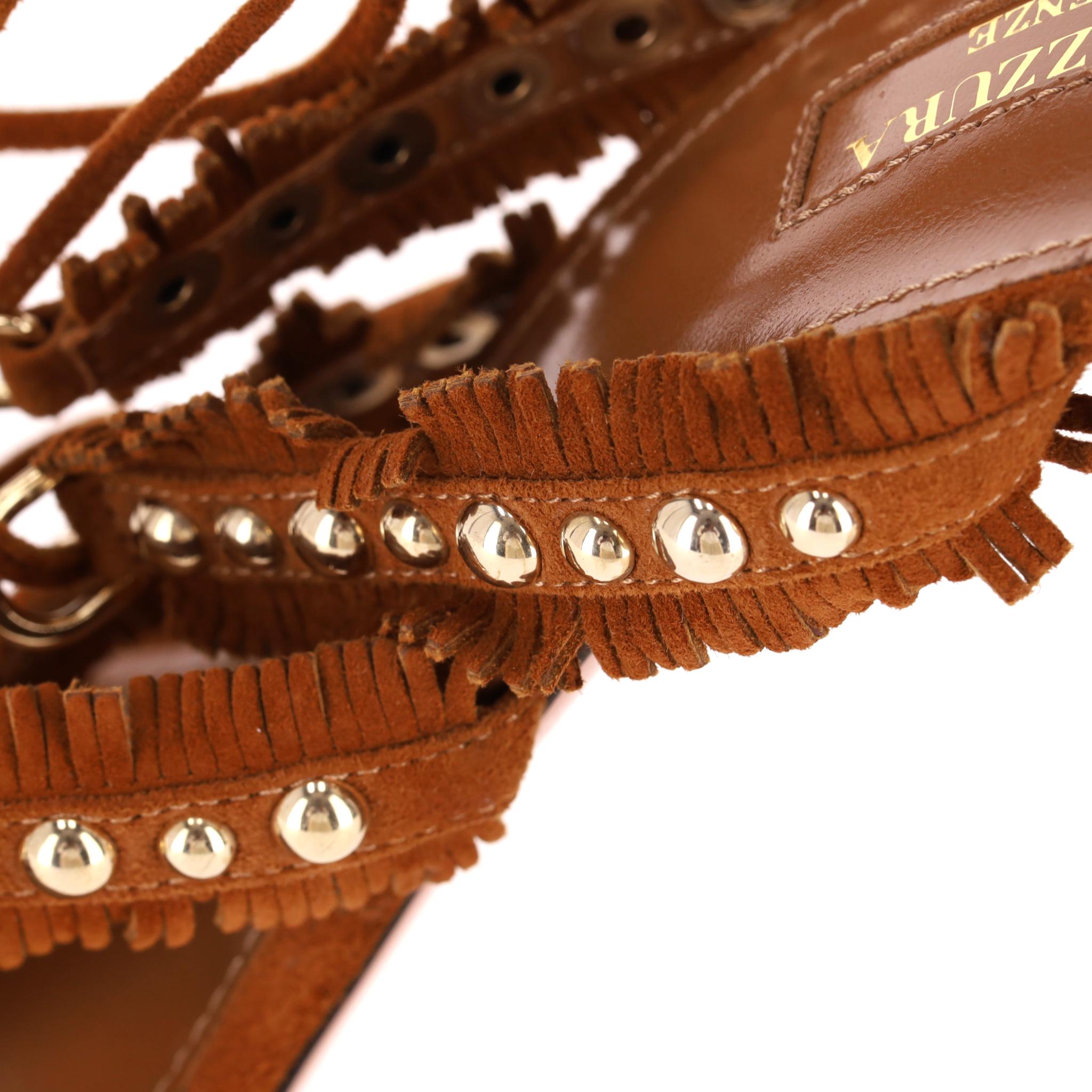 Sandalias de ante con flecos 'Tulum' de Aquazzura 2