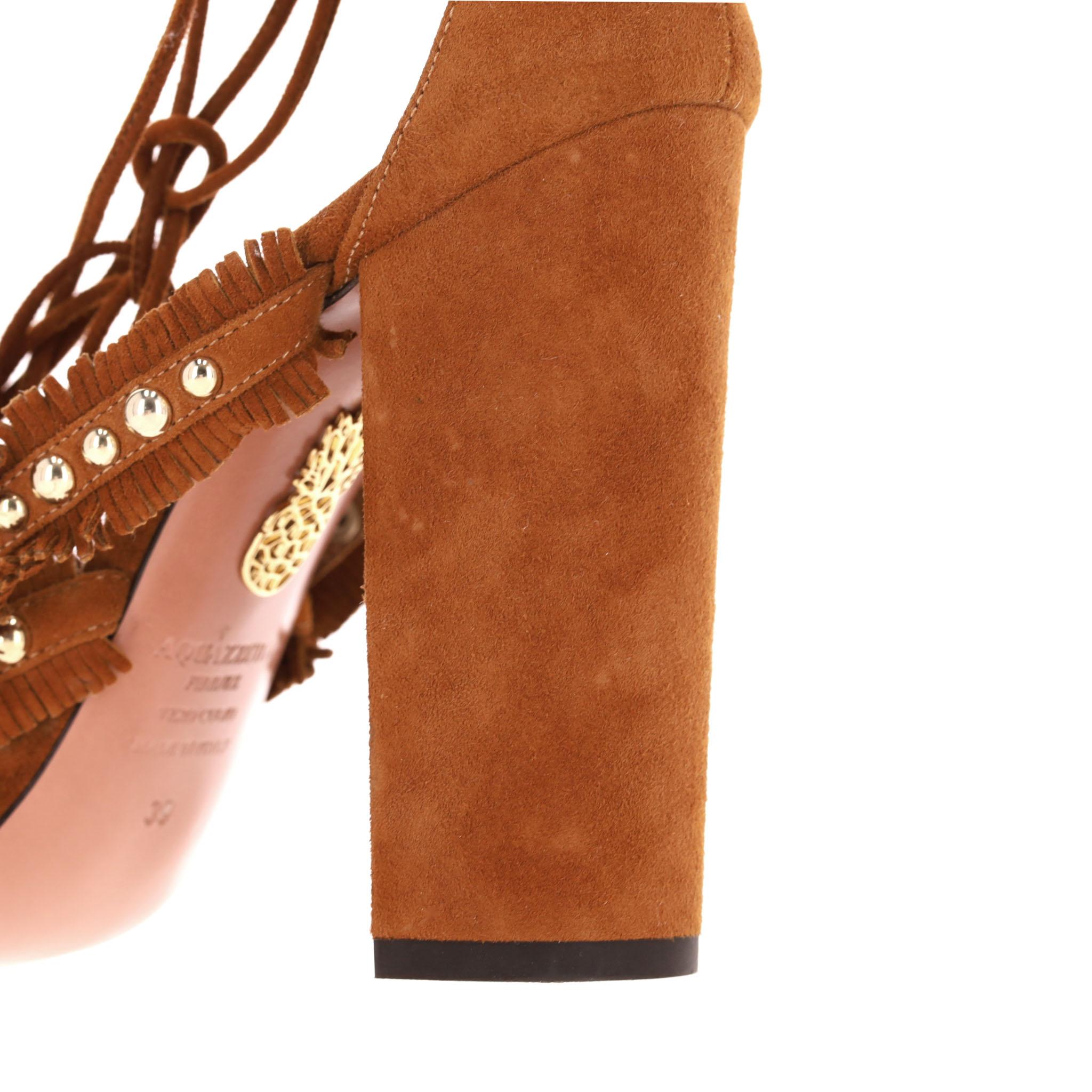 Sandalias de ante con flecos 'Tulum' de Aquazzura 3