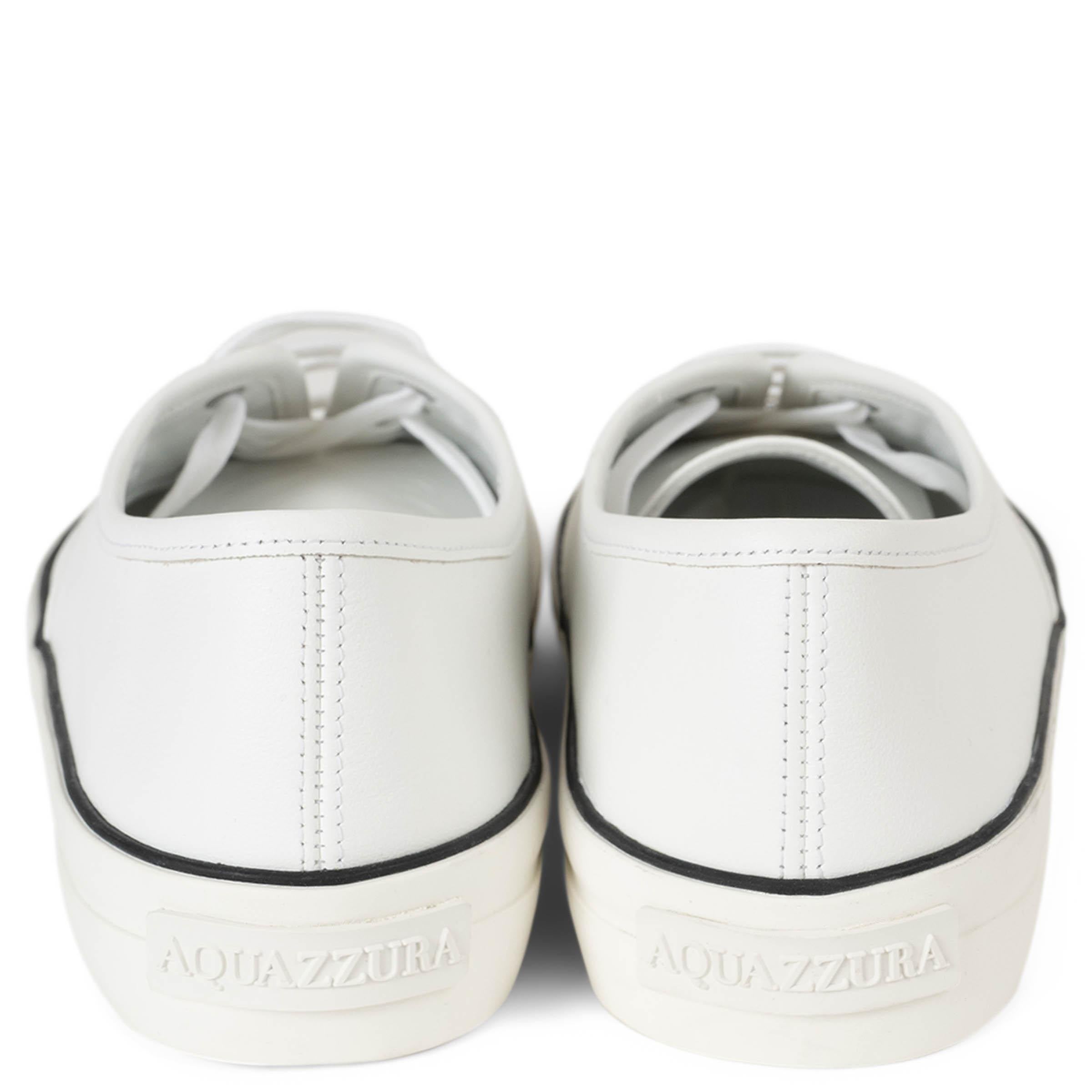 AQUAZZURA cuir blanc MINIMALIST Chaussures de sport 38 Neuf - En vente à Zürich, CH