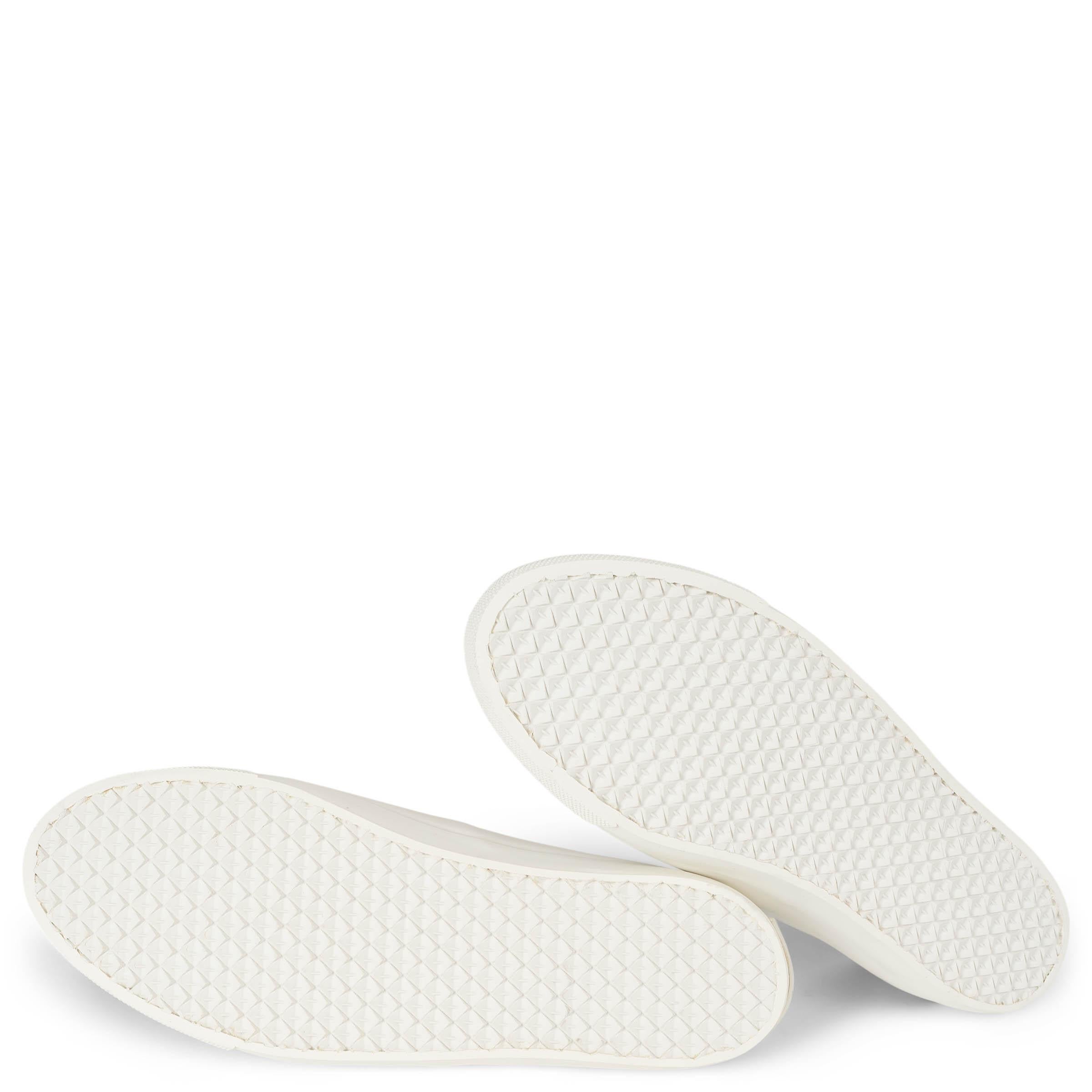 AQUAZZURA cuir blanc MINIMALIST Chaussures de sport 38 en vente 3