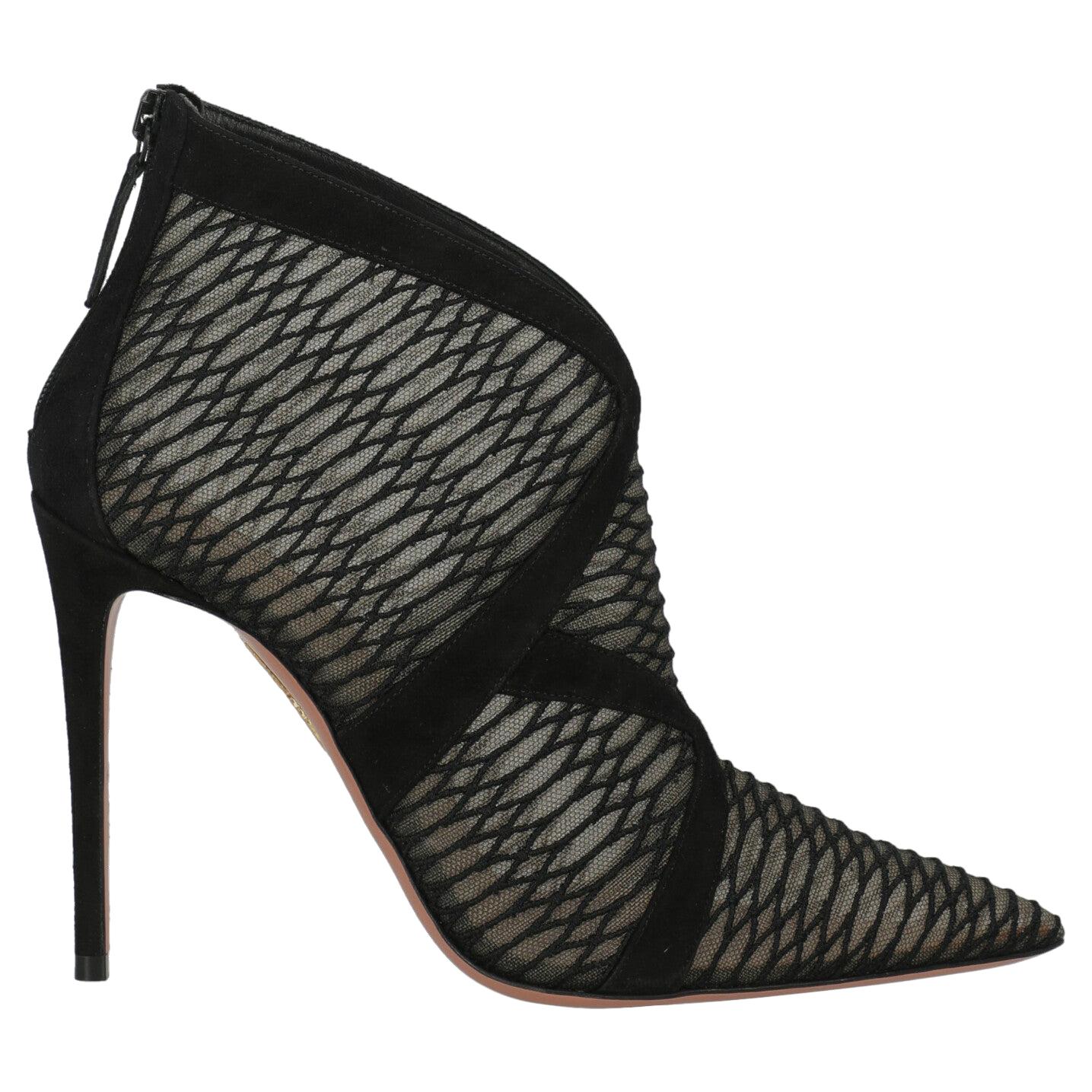 Aquazzura Women  Ankle boots Black Leather IT 39 For Sale