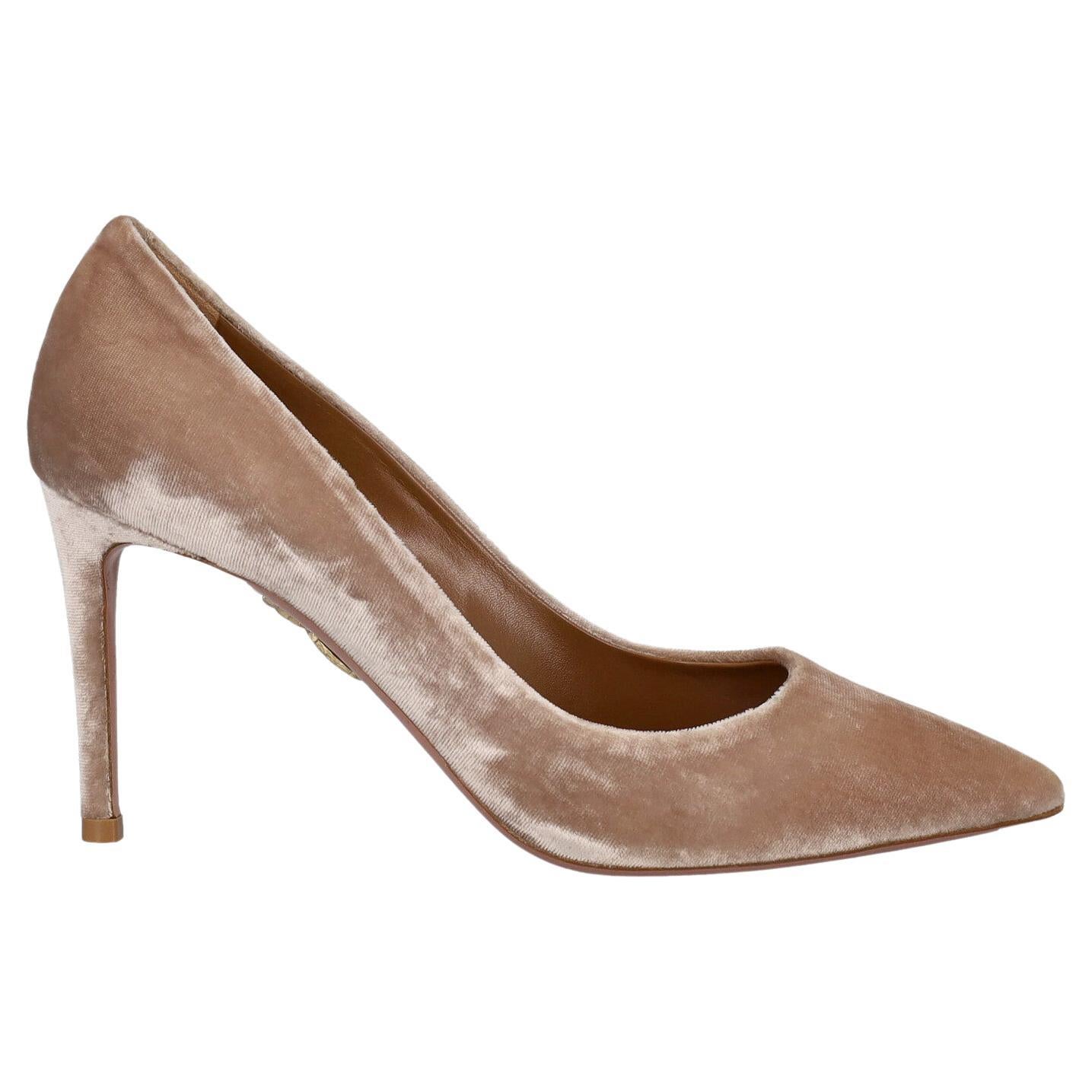 Aquazzura Women Pumps Beige Fabric EU 37 For Sale