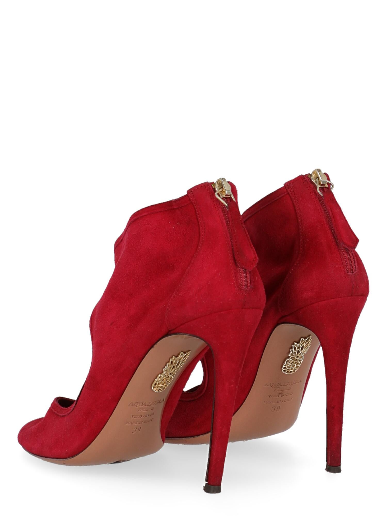 Aquazzura  Women   Pumps  Red Leather EU 39 In Good Condition For Sale In Milan, IT