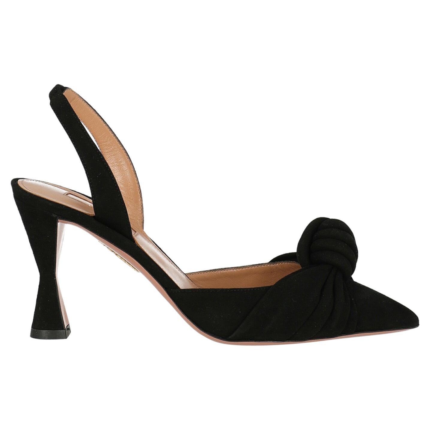 Aquazzura  Women   Sandals  Black Leather EU 36 For Sale