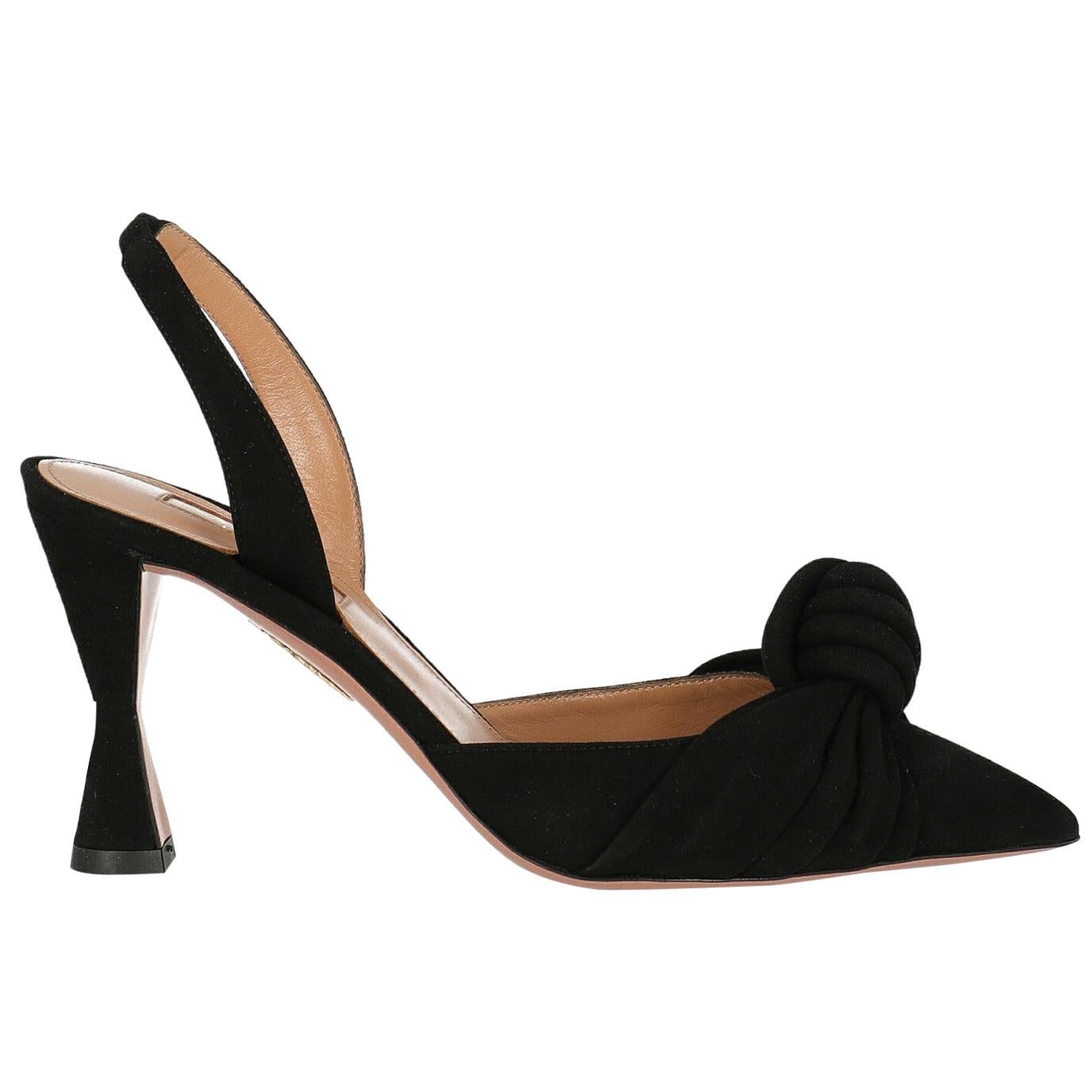 aquazzura heels black
