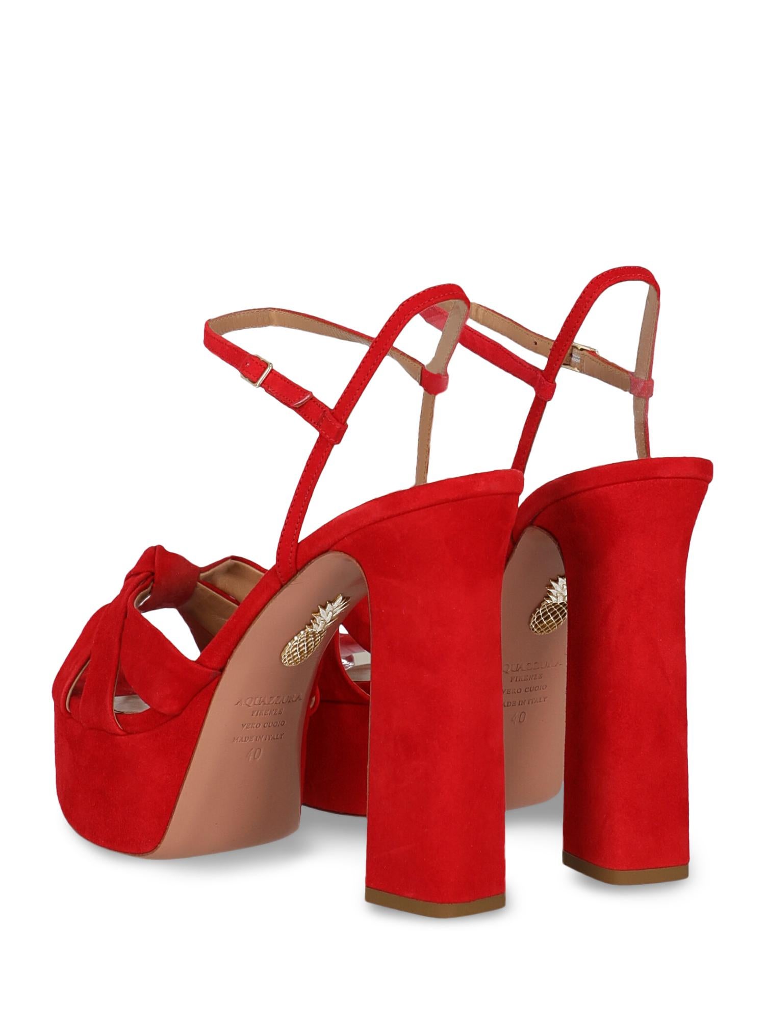 aquazzura sandals red