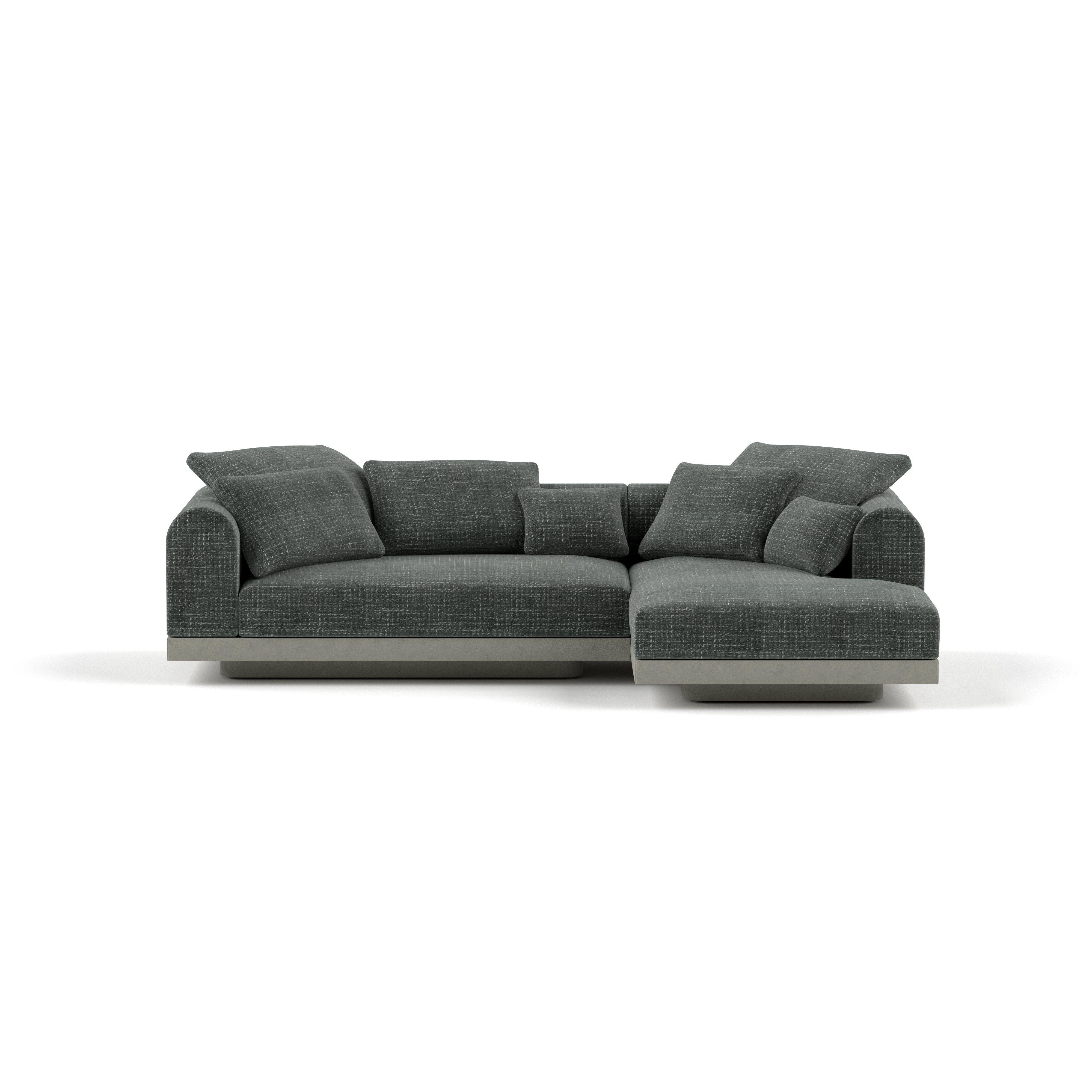 'Aqueduct' Contemporary Sofa by Poiat, Setup 1, Fox 02, High Plinth For Sale 4