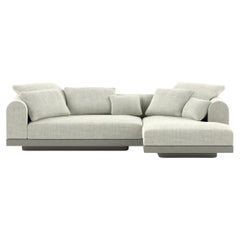 'Aqueduct' Contemporary Sofa by Poiat, Setup 1, Fox 02, High Plinth