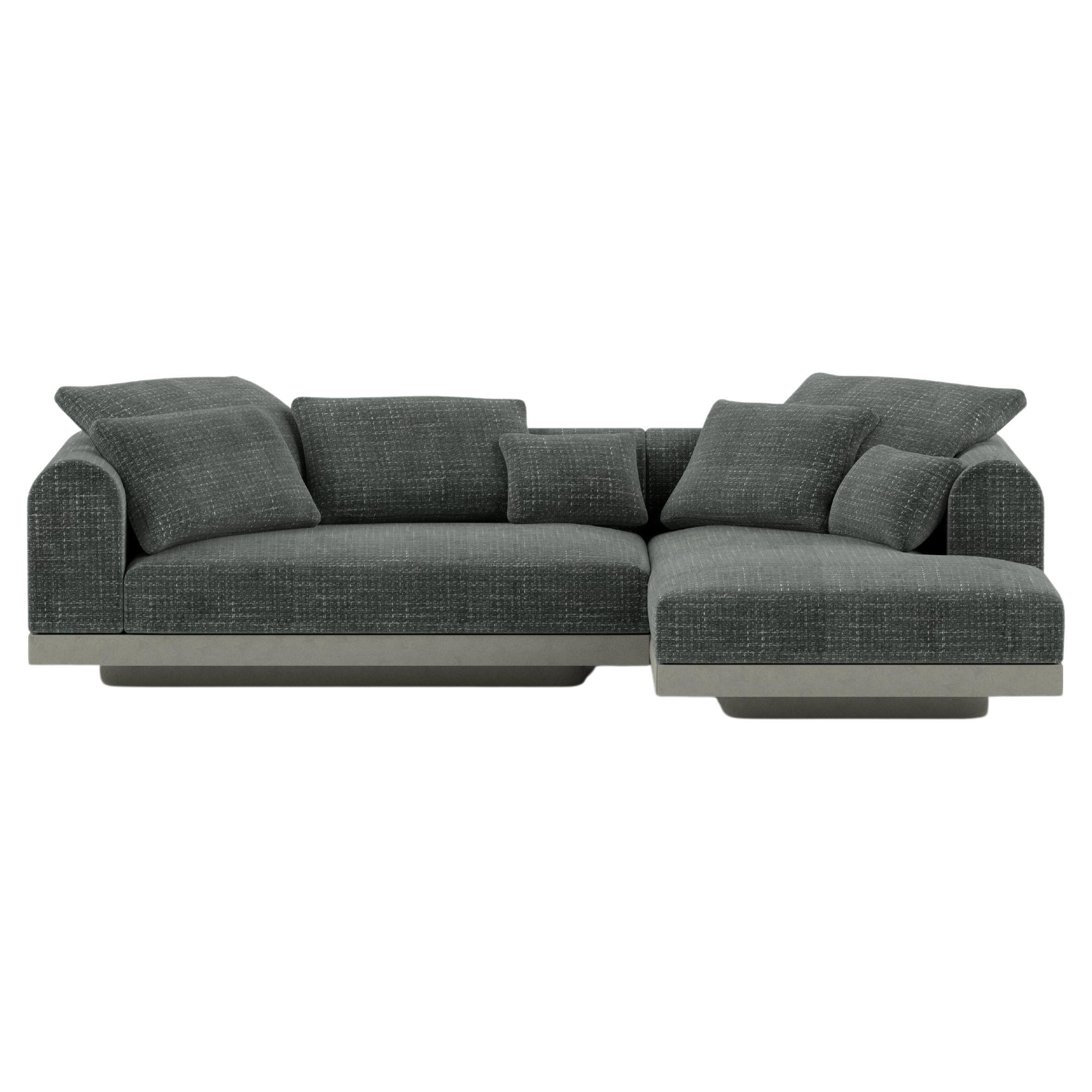 'Aqueduct' Contemporary Sofa by Poiat, Setup 1, Yang 95, High Plinth For Sale
