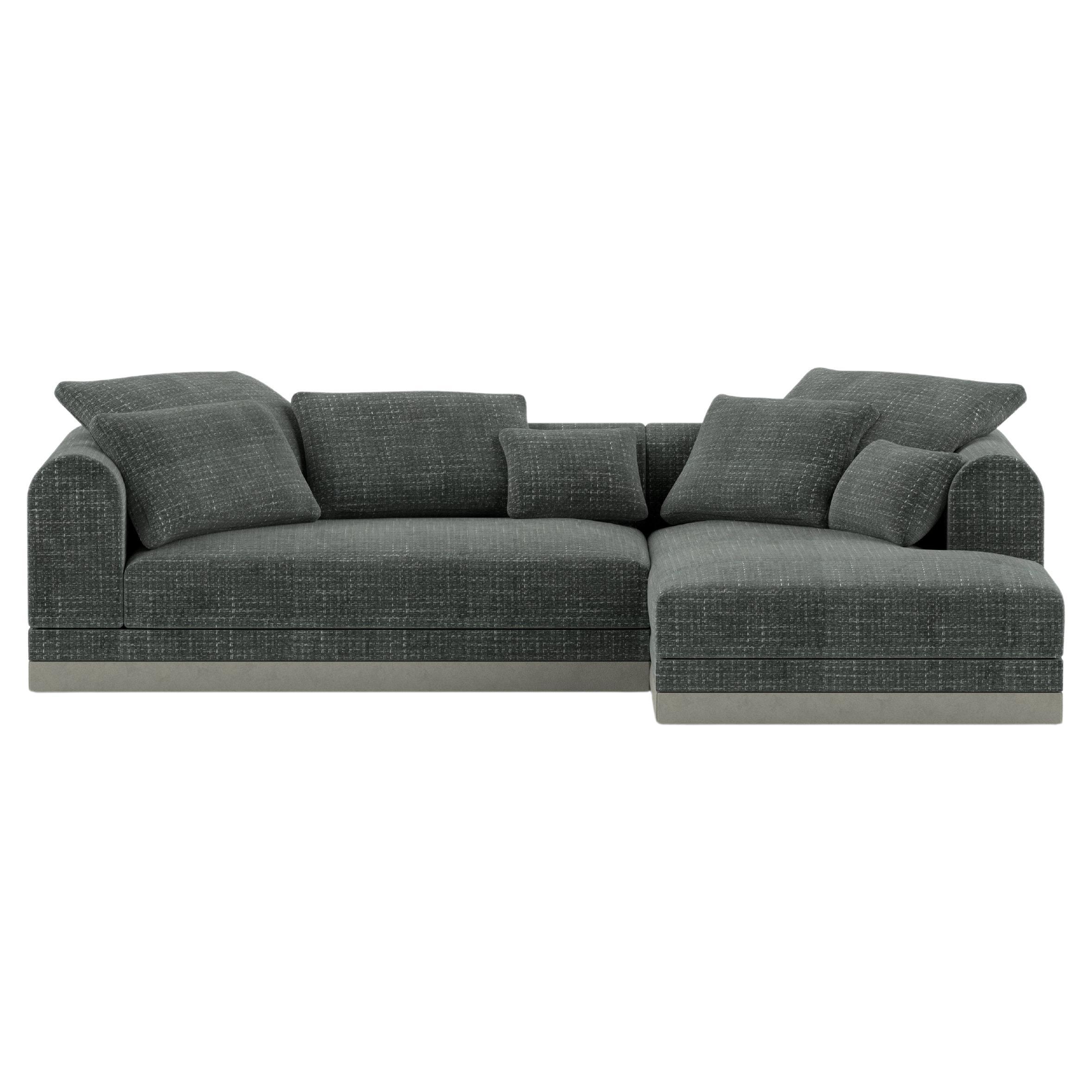 'Aqueduct' Contemporary Sofa by Poiat, Setup 1, Yang 95, Low Plinth For Sale