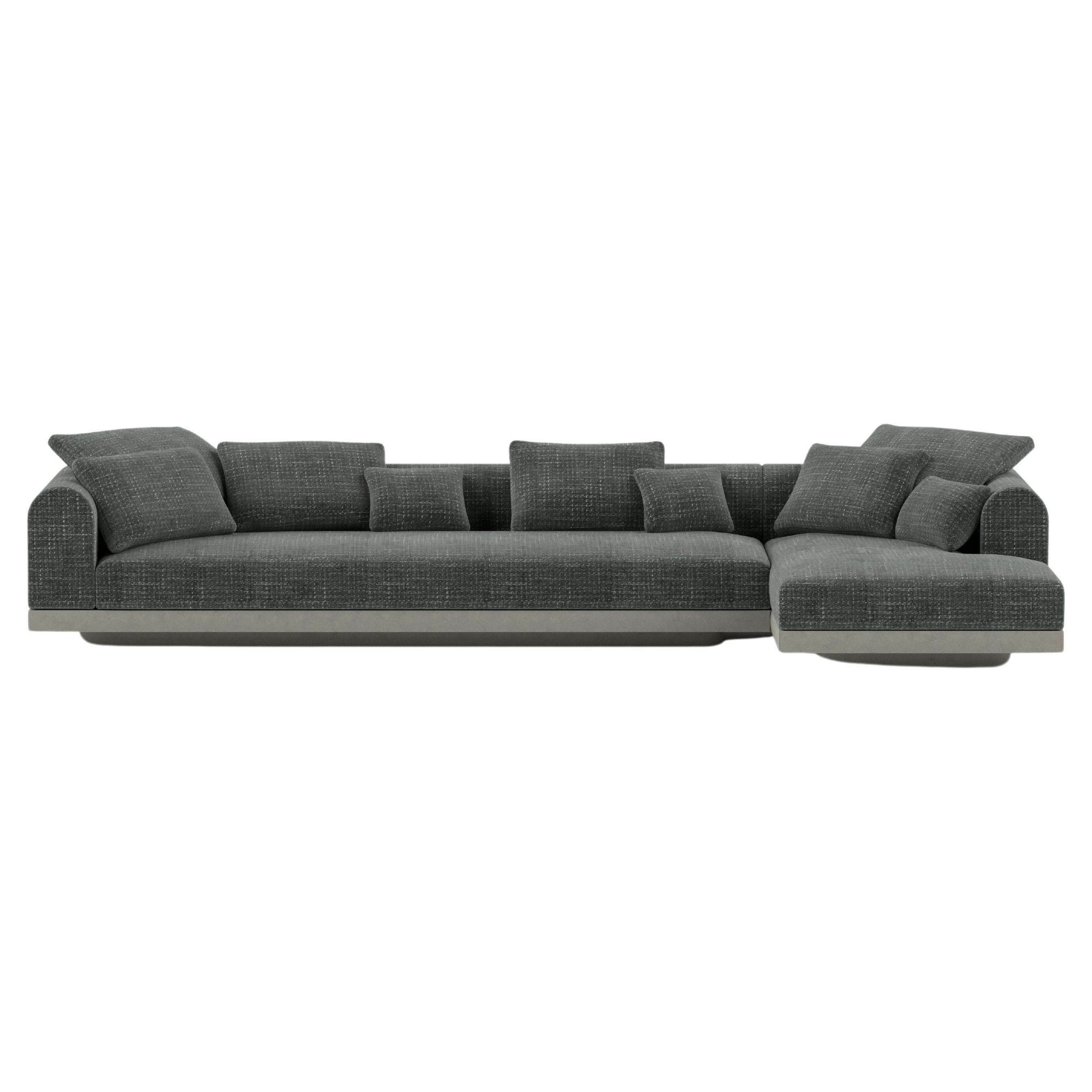 Zeitgenössisches Sofa „Aqueduct“ von Poiat, 2er-Set  Yang 95, Hochsockel im Angebot