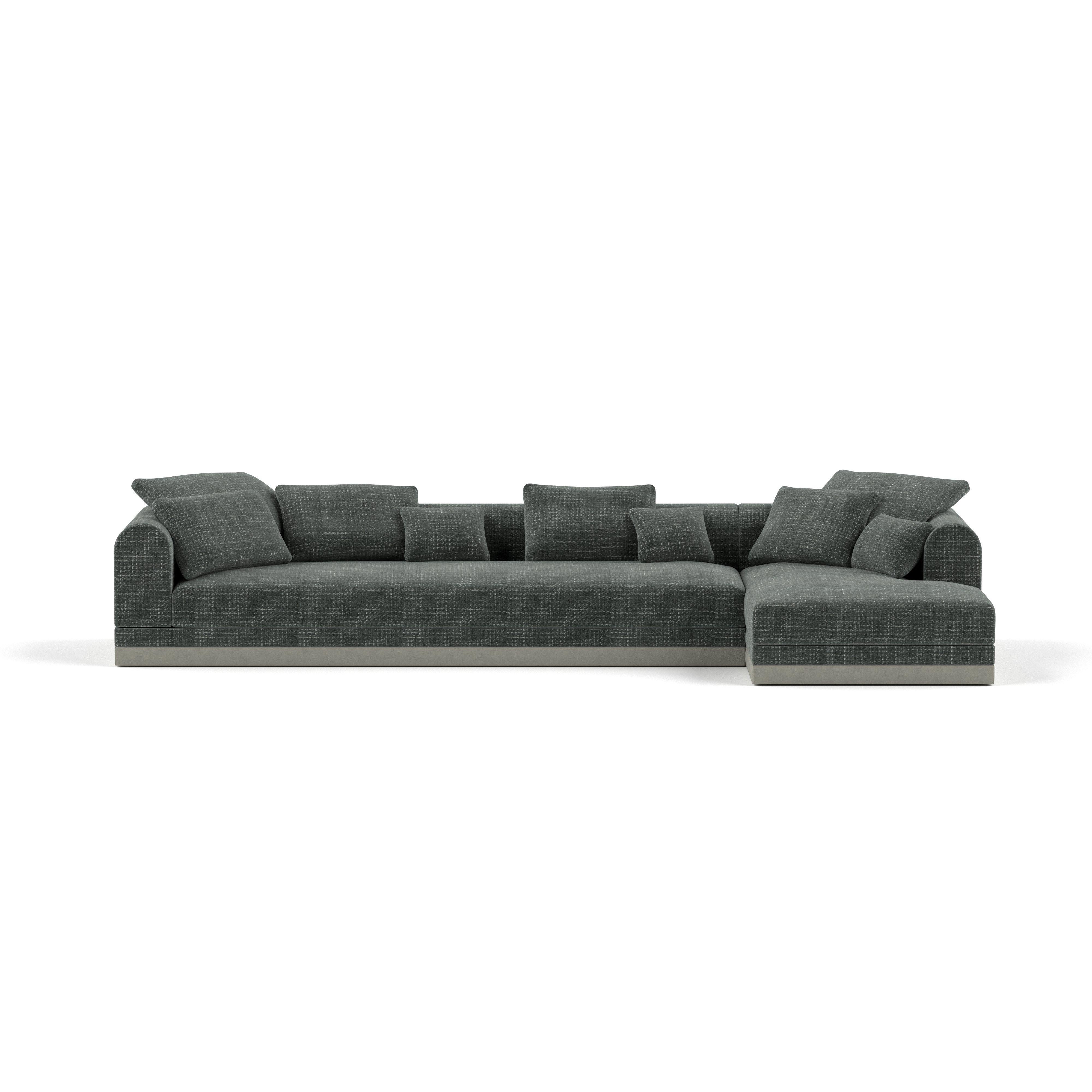 Zeitgenössisches Sofa „Aqueduct“ von Poiat, 2er-Set  Yang 95, Niedriges Sockel im Angebot 3