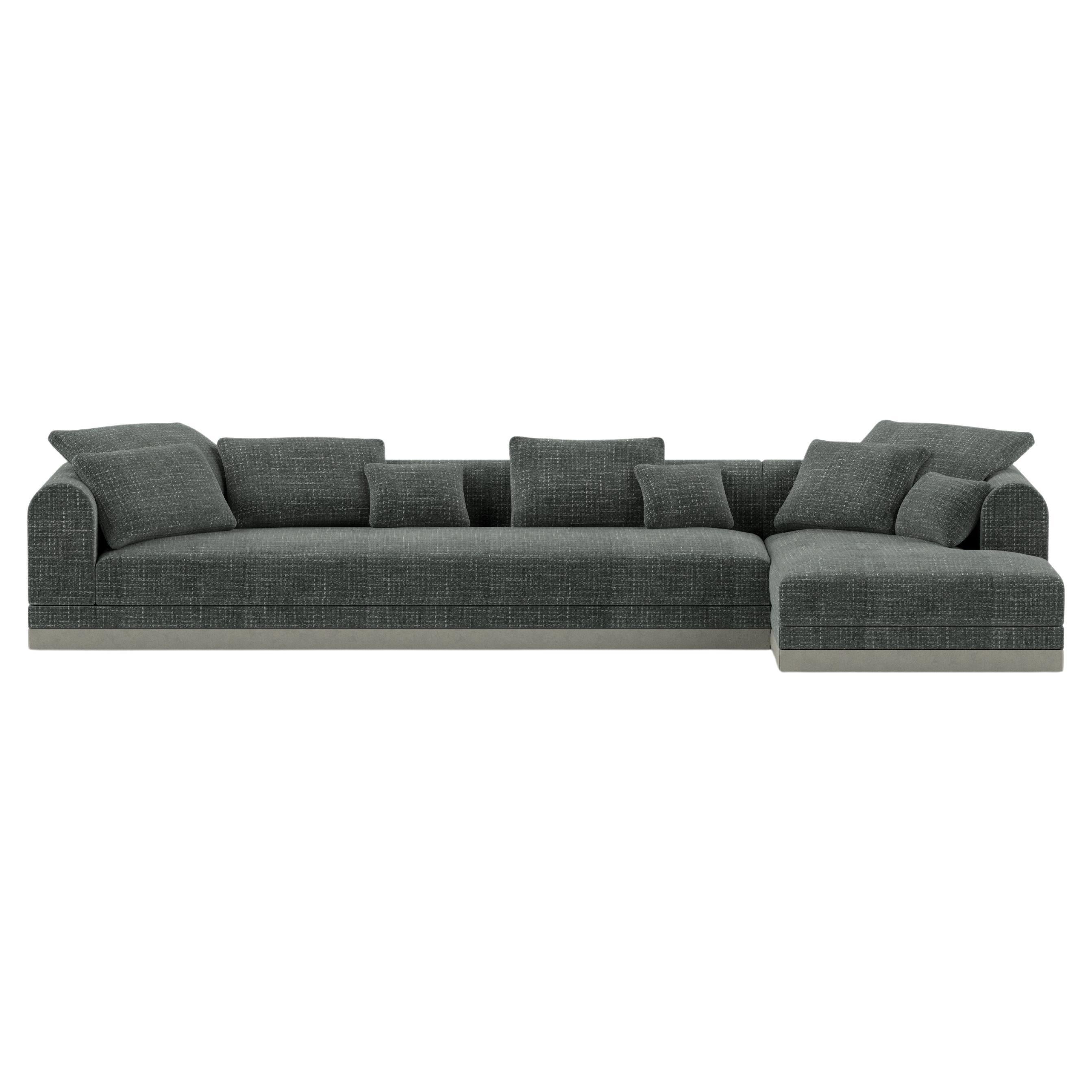 'Aqueduct' Contemporary Sofa by Poiat, Setup 2, Yang 95, Low Plinth For Sale