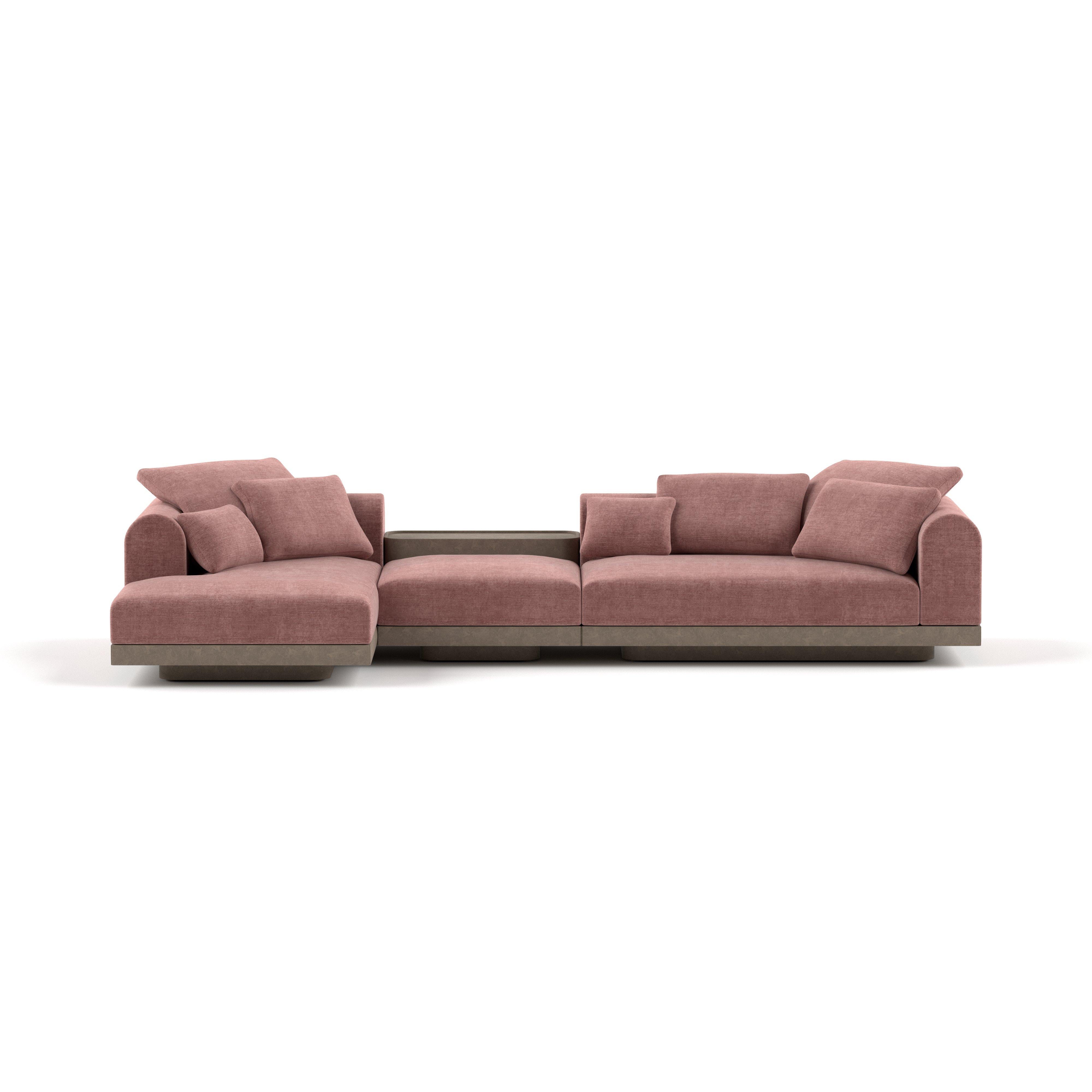 Aqueduct' Contemporary Sofa von Poiat, Setup 3, Yang 95, High Plinth im Angebot 3