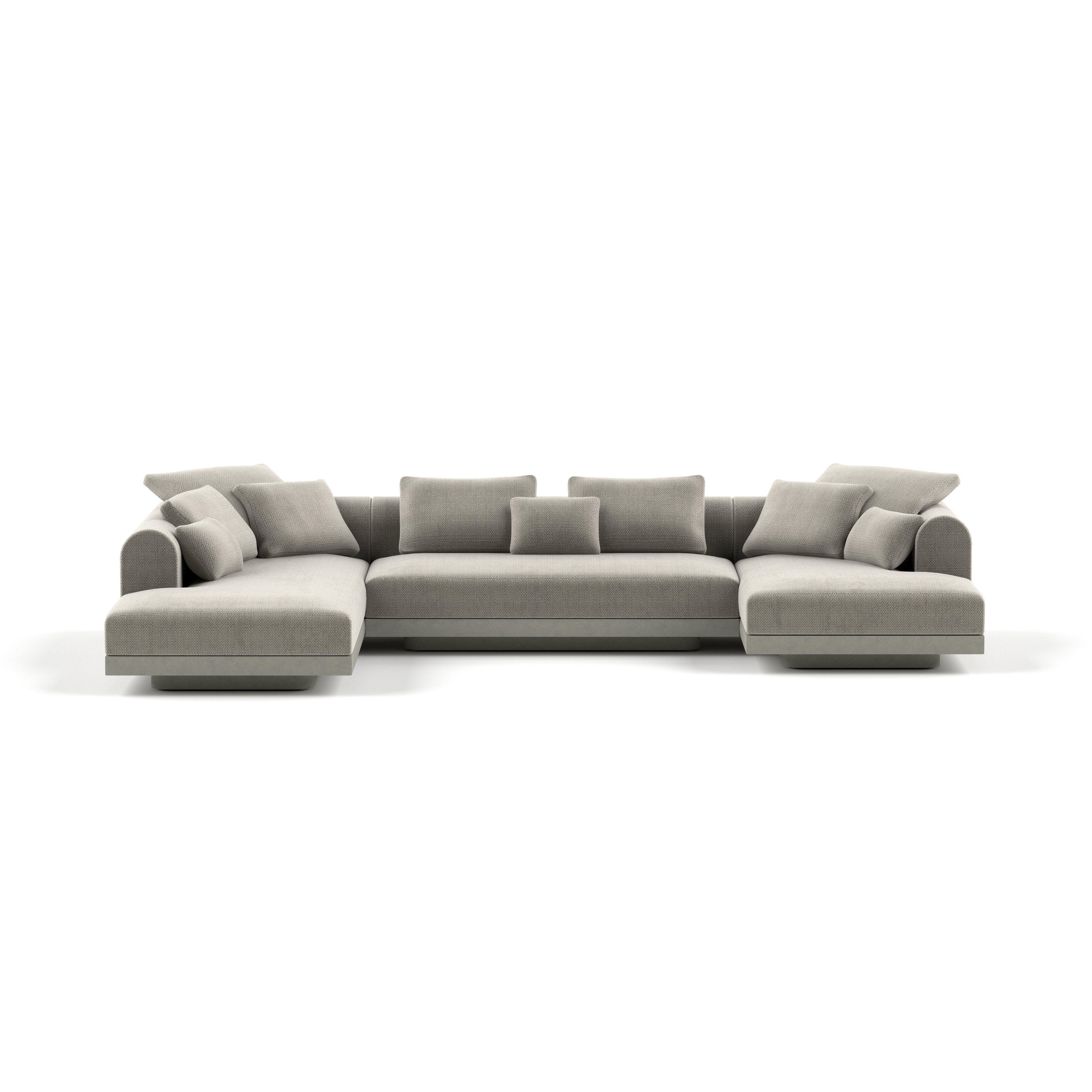 'Aqueduct' Contemporary Sofa by Poiat, Setup 4, Yang 95, HIgh Plinth For Sale 5