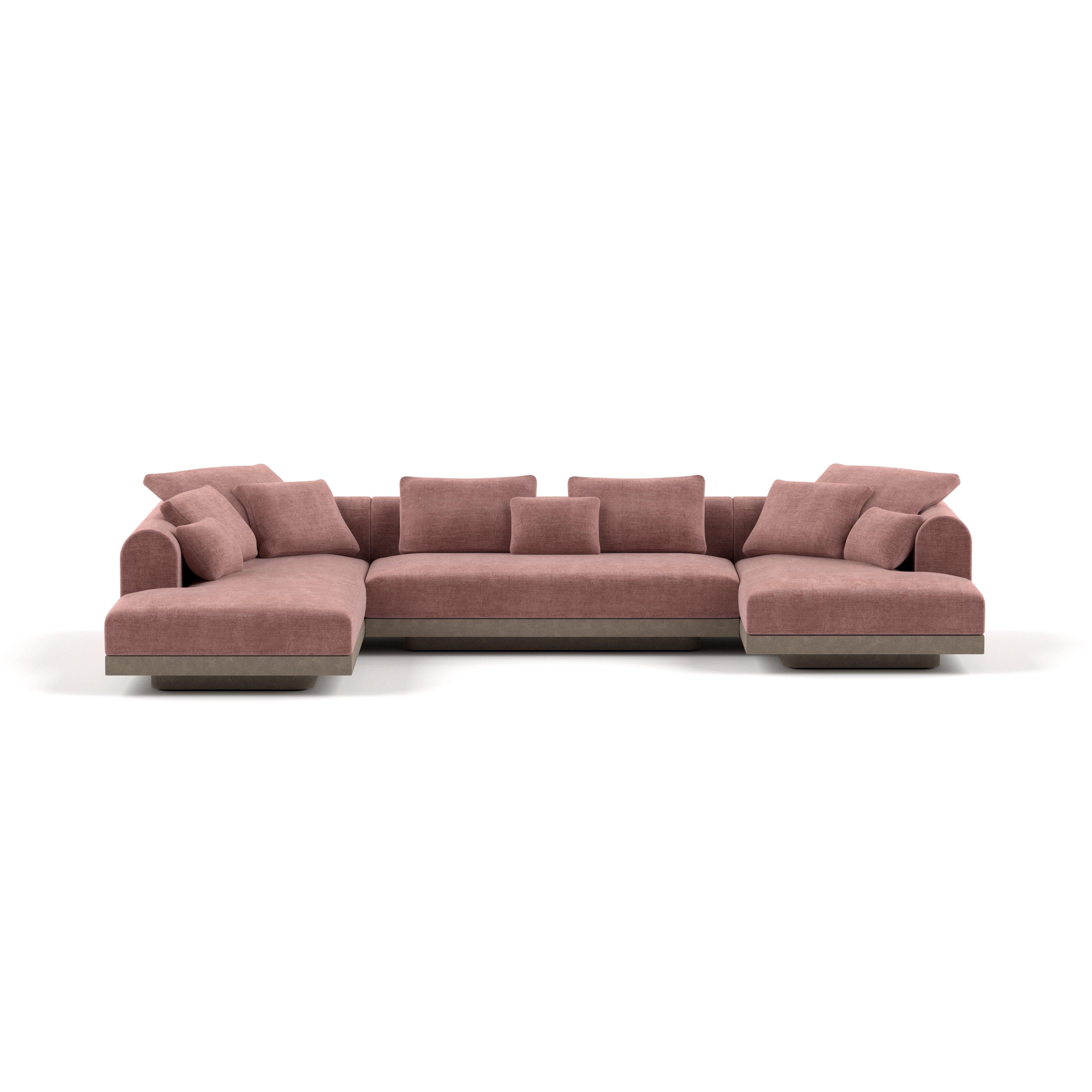Aqueduct' Contemporary Sofa von Poiat, Setup 4, Yang 95, HIgh Plinth im Angebot 5