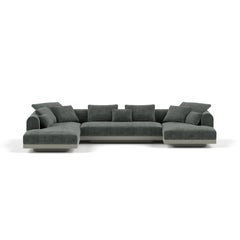 Aqueduct' Contemporary Sofa by Poiat, Setup 4, Yang 95, HIgh Plinth
