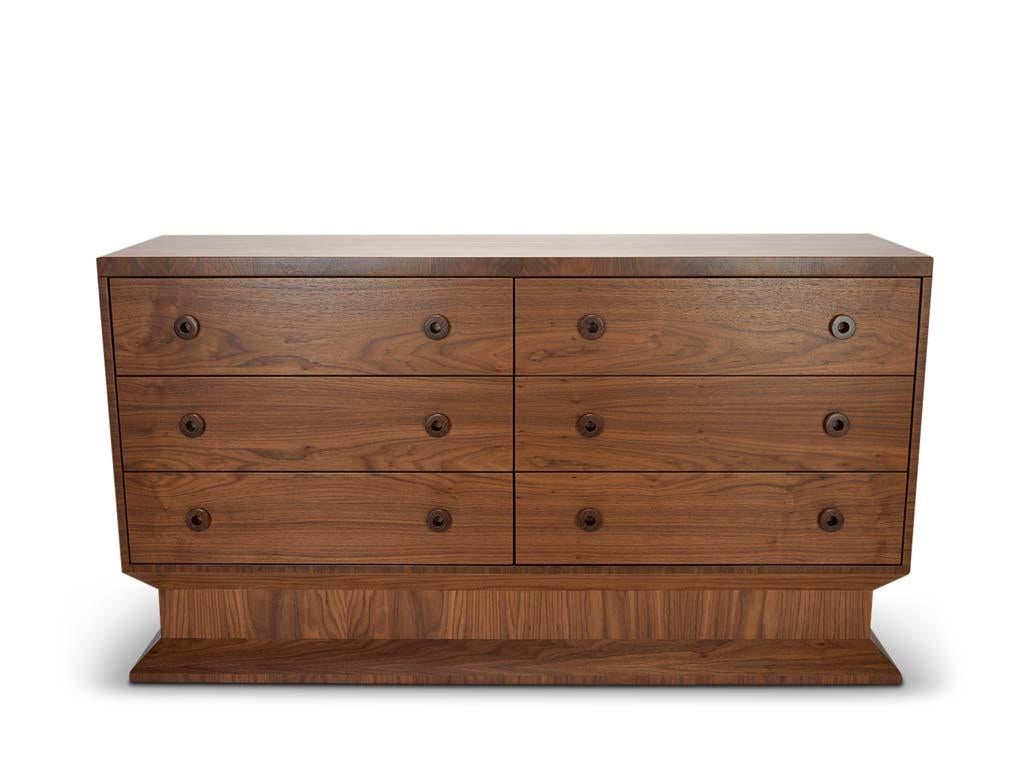 The Aquidneck Dresser is part of the collaborative collection with interior designer Brian Paquette and features six drawers with solid wood knobs.

The Lawson-Fenning Collection is designed and handmade in Los Angeles, California. Reach out to