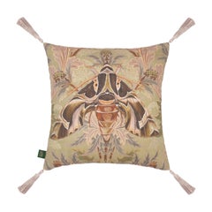 Cuscino con nappe medio AQUIFOLIA Moth - Mela