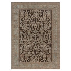 "Aquilace" Modern Traditional Vine Scroll Classic Taupe Rug by Doris Leslie Blau