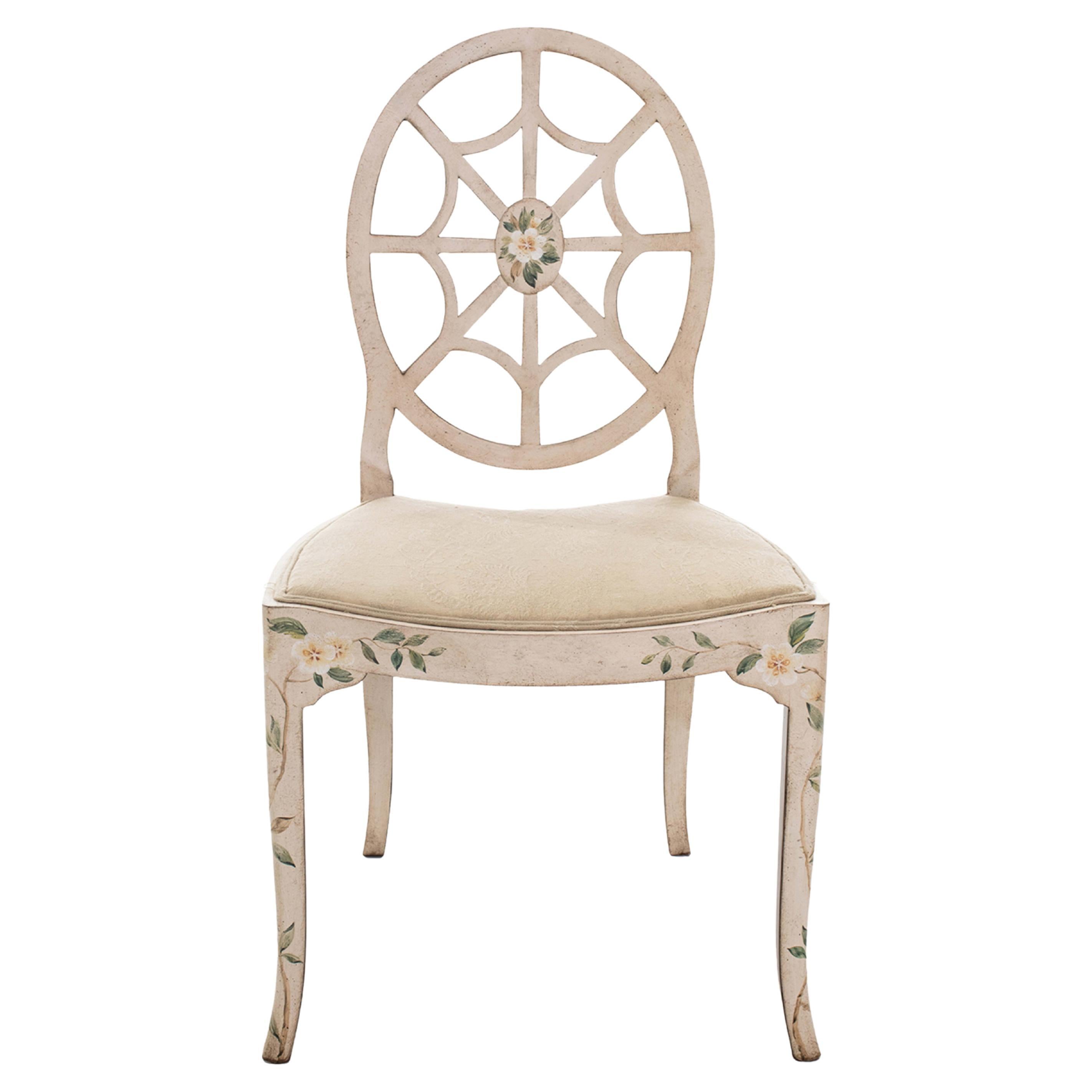 Aqulieia Brenches & Flowers Cream Dining Chair 