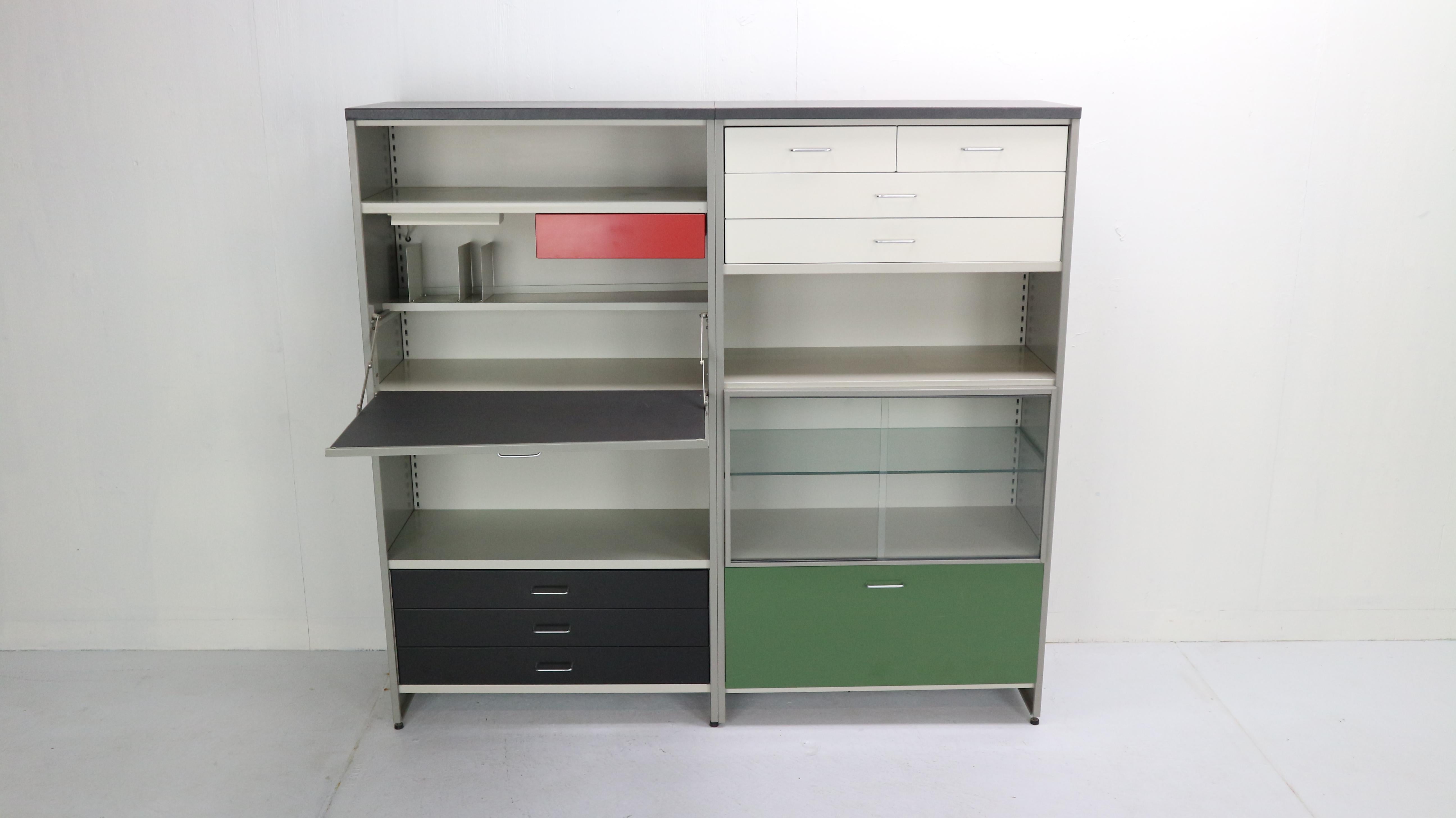 Mid-Century Modern A.R. Cordemeijer/L. Holleman Model 5600 For Gispen Industrial Cabinet, Secretary