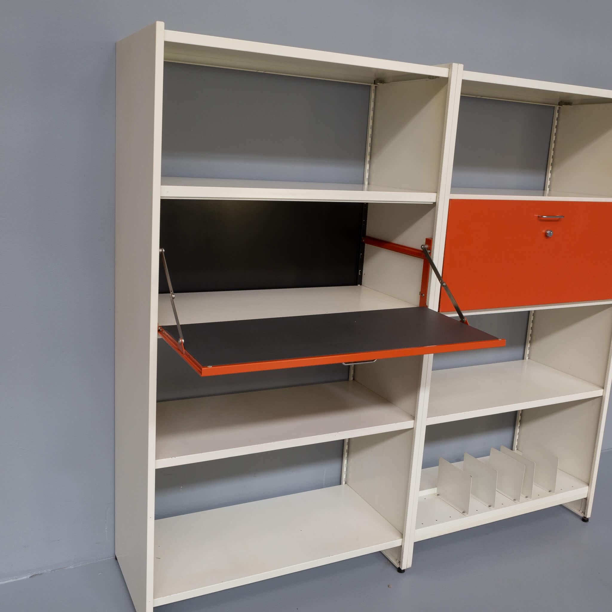 Metal A.R. Cordemeijer / L. Holleman ‘Model 5600 Wall Unit for Gispen Set For Sale