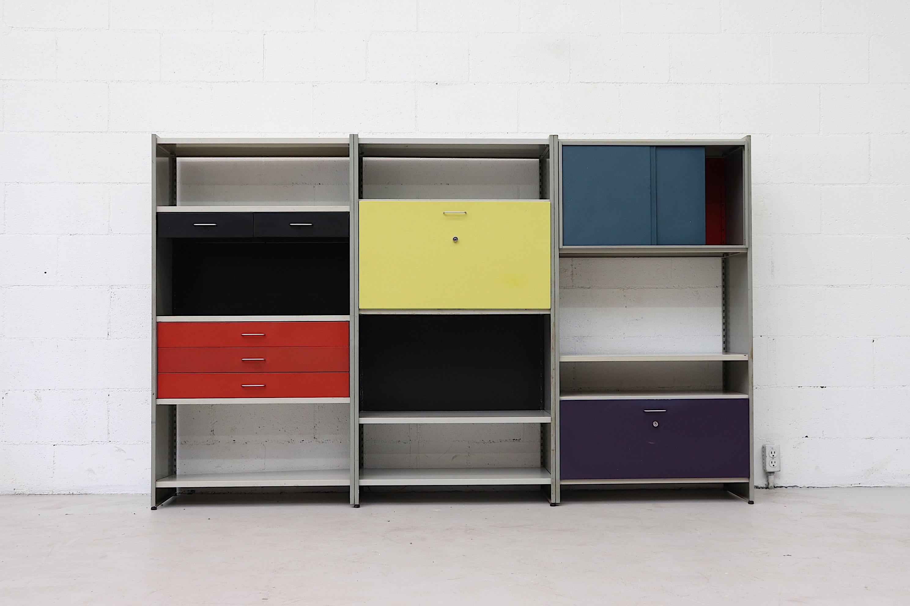 Mid-Century Modern A.R. Cordemeyer 5600 Industrial Storage Cabinet, Room Divider