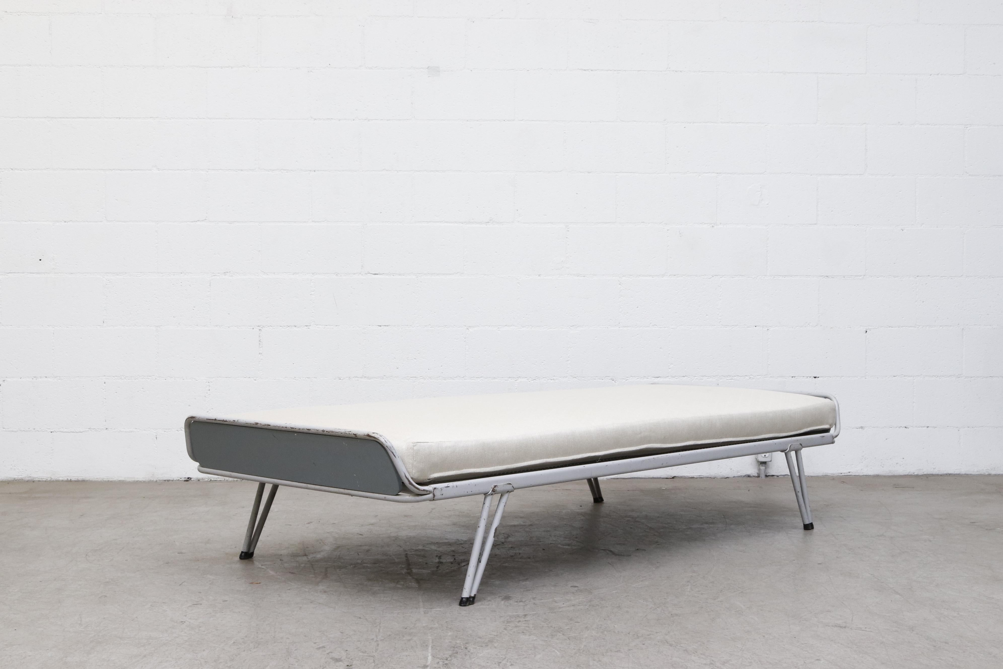 Mid-Century Modern A.R. Cordemeyer Industrial Daybed with Wood Accents