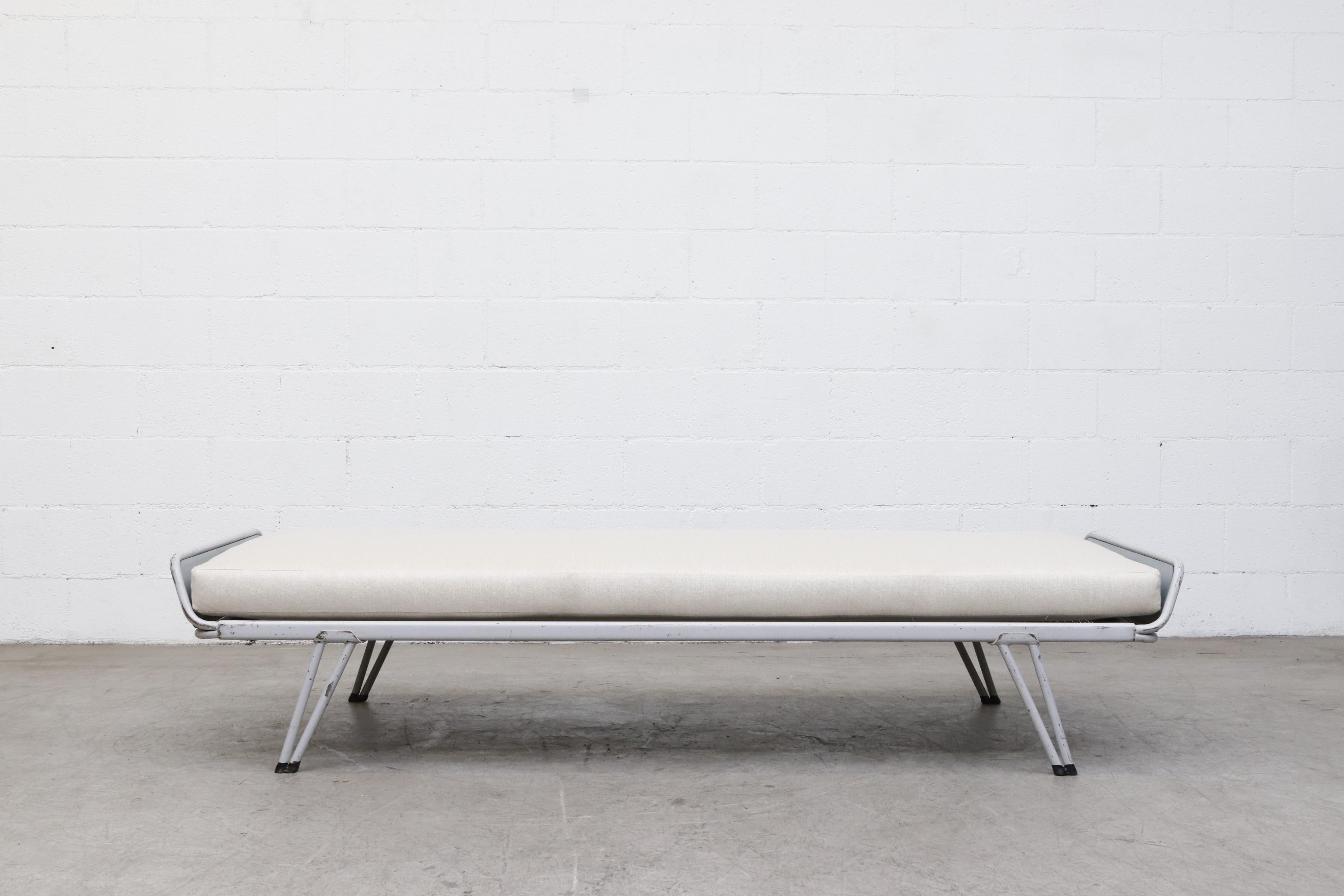 A.R. Cordemeyer Industrial Daybed with Wood Accents In Good Condition In Los Angeles, CA