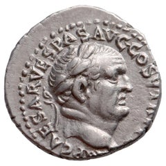Antique AR Denarius Vespasian (69-79)