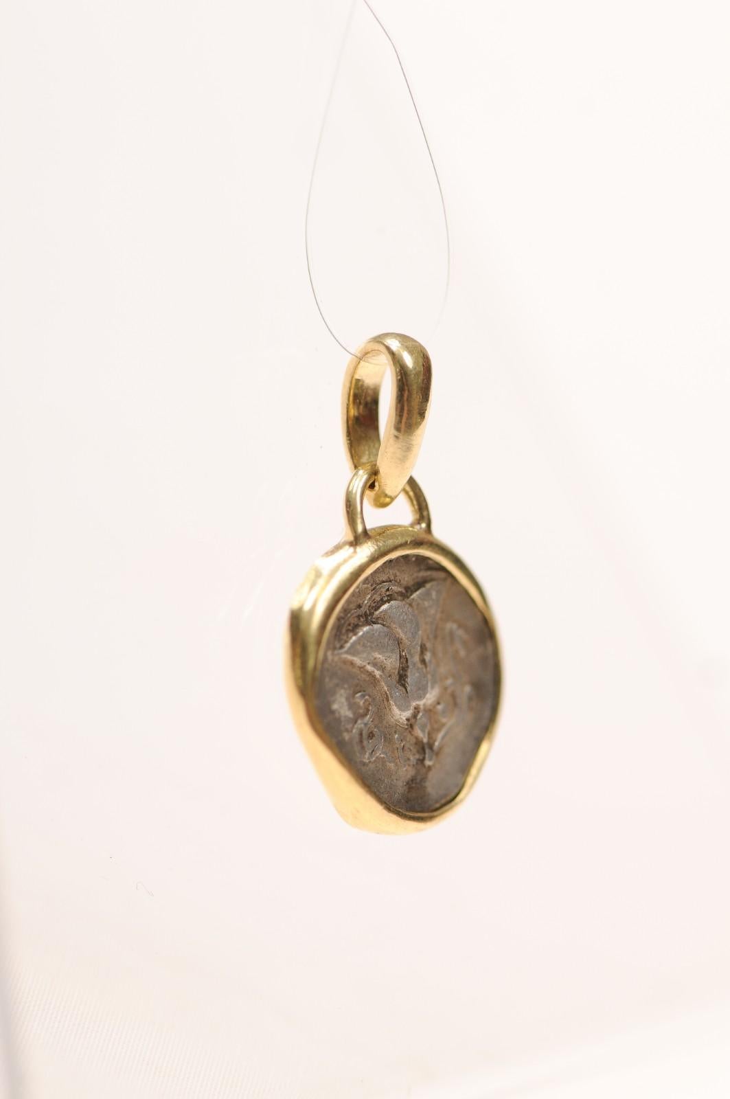 AR Drachm Helios [coin} Pendant with 18K gold (pendant only) For Sale 2