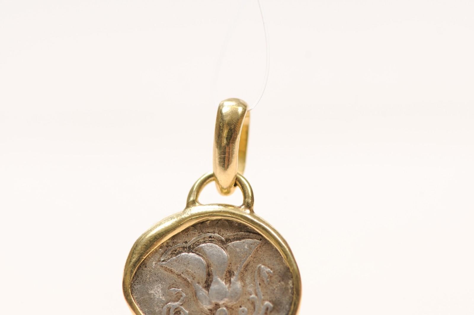AR Drachm Helios [coin} Pendant with 18K gold (pendant only) For Sale 4