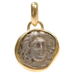 AR Drachm Helios [coin} Pendant with 18K gold (pendant only)