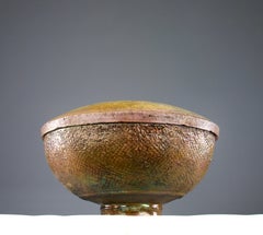 AR, Iridescent Raku Covered Bowl, France 1970s