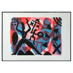 A.R. Penck Farbradierung, ohne Titel, 1990er-Jahre